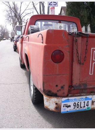 Illustration for article titled 1963 Ford Pickup Down On The Denver Street